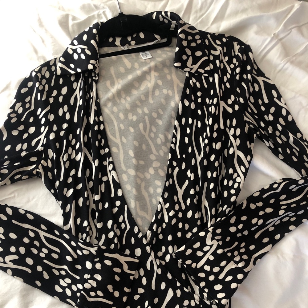 DVF Psychedelic Tree wrap dress